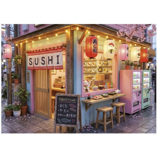 Puzzle Sushi Kawaii - Educa - 1000 Peças, caixa