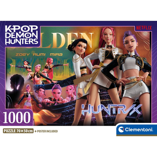 Puzzle KPop Demon Hunters Golden - Clementoni - 1000 Peças