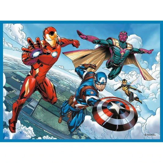Puzzle Marvel Avengers 2 em 1 “Heróis em Ação” - 30+48 Peças