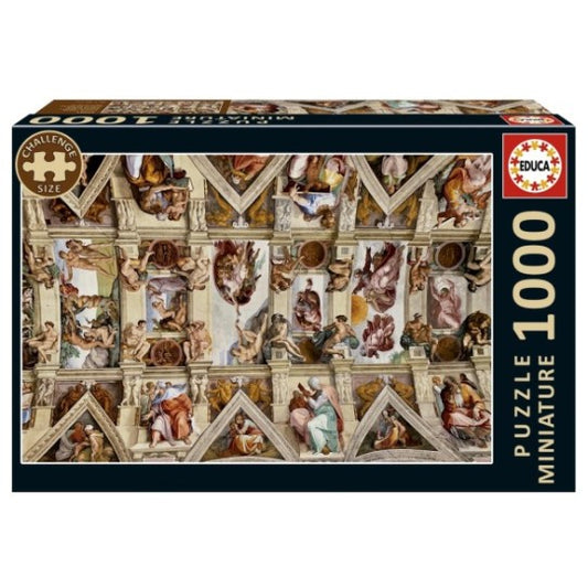 Puzzle Capela Sistina Miniature - Educa - 1000 Peças