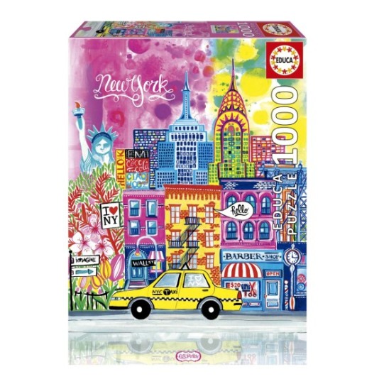 Puzzle Nova Iorque by Car Pintos - Educa - 1000 Peças