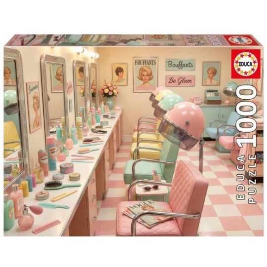 Puzzle Salão Retro Glam - Educa - 1000 Peças