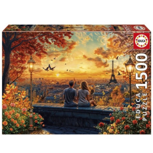 Puzzle Apaixonados em Paris - Educa - 1500 Peças