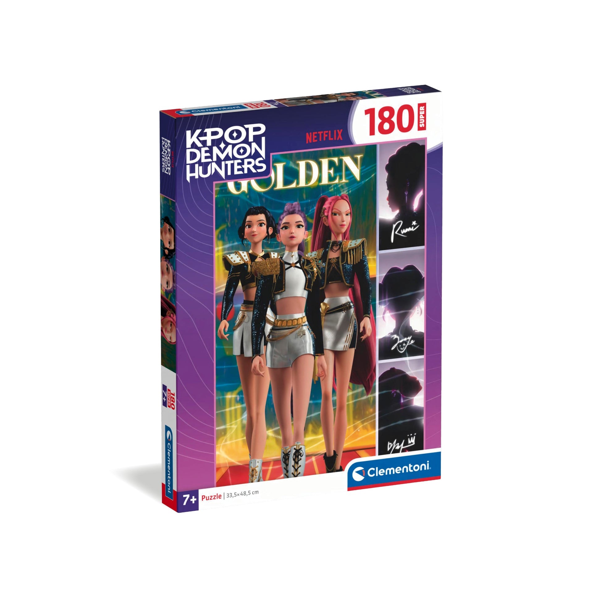 Puzzle KPop Demon Hunters Golden - Clementoni - 180 Peças