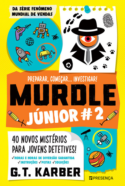 Livro Murdle Júnior #2 - Preparar, Começar... Investigar! de G. T. Karber, capa