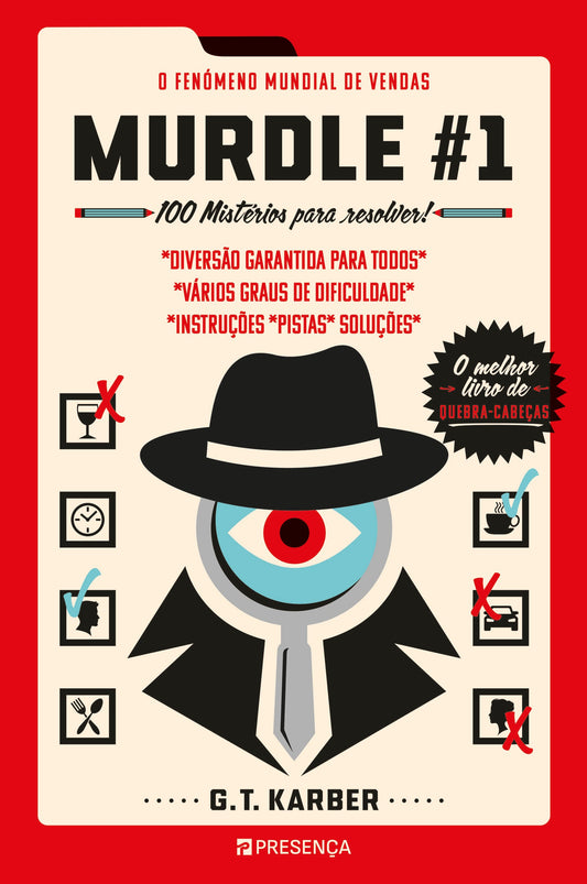 Livro Murdle #1 - 100 Mistérios para Resolver! de G. T. Karber, capa