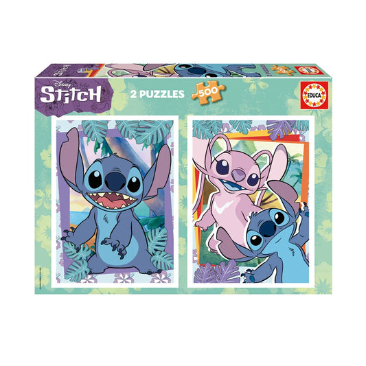 Puzzle Disney Stitch 2 em 1 – Educa - 2x500 Peças