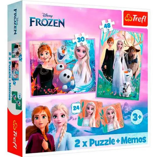 Puzzle Disney Frozen 2 em 1 “Princesas” - 30 + 48 Peças