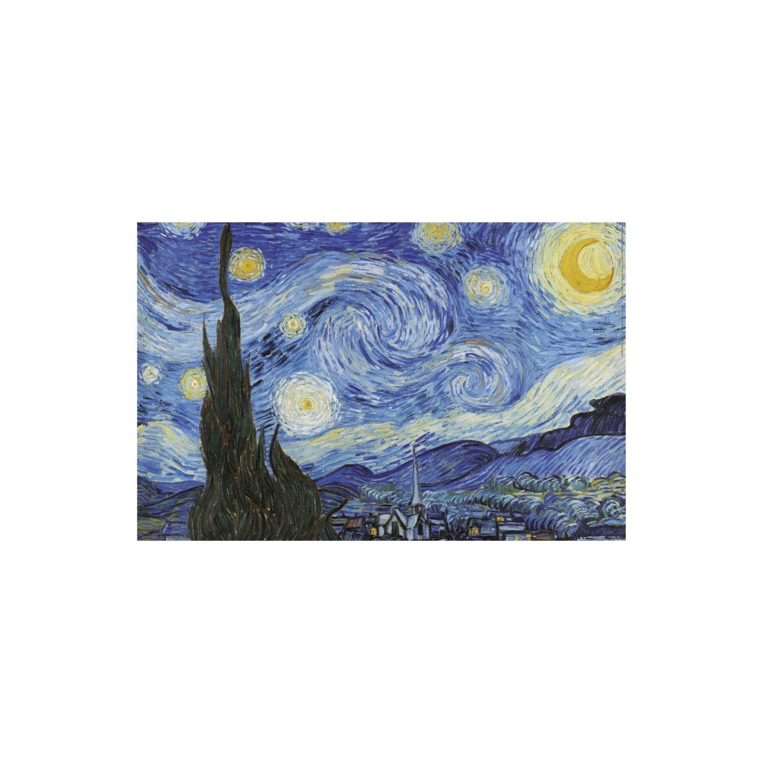 Puzzle A Noite Estrelada Miniature - Educa - 1000 Peças, caixa