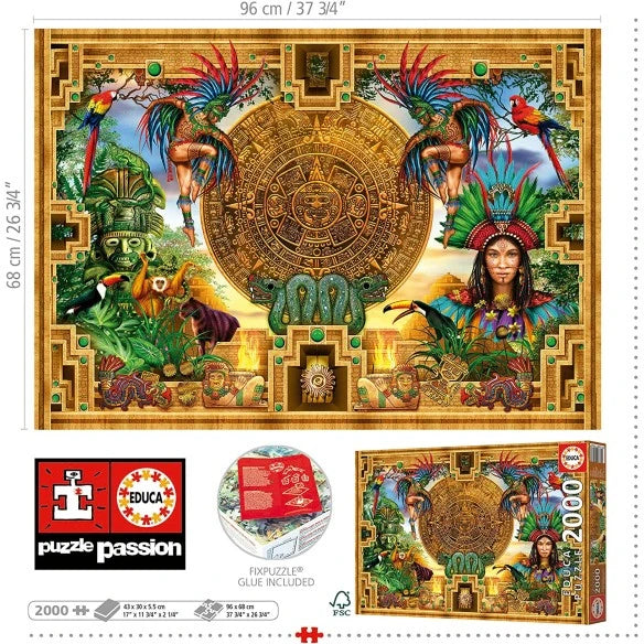 Puzzle Civilização Asteca – Educa - 2000 peças