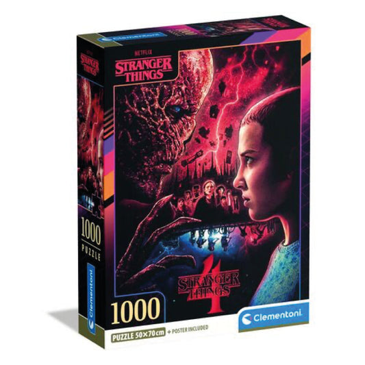 Puzzle Stranger Things + Poster – Clementoni - 1000 peças